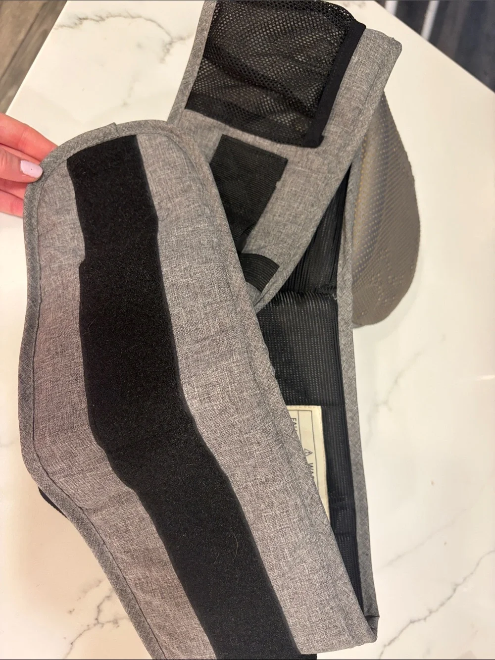 Gray baby belt hip Carrier
